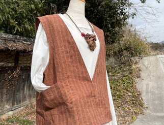 布一途柿渋染め展