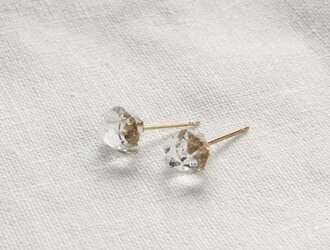 HerkimerDiamond Stud Pierce w/ 14KGFの画像