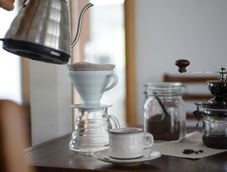 【2枚セット・円錐形】リネン コーヒー フィルター ドリップ 珈琲/ 亜麻ナチュラル【 1～4人用×2枚セット 】z002eの画像