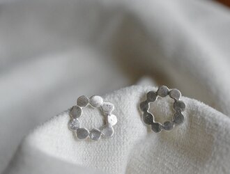 シルバーピアス flowerの画像