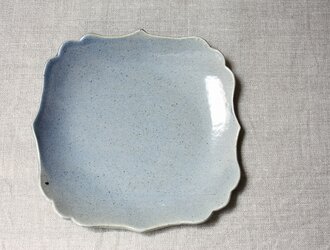 namiしかくパン皿（水色）の画像