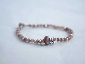 -Brown moonstone- braceletの画像