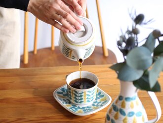 fajans コーヒーカップ＆ソーサー カップ　の画像