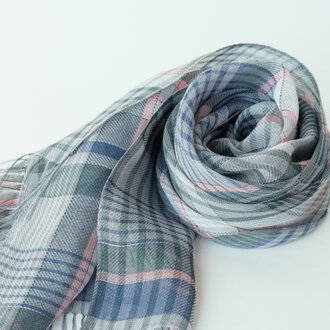 手織りリネンストール【遥風＊06】