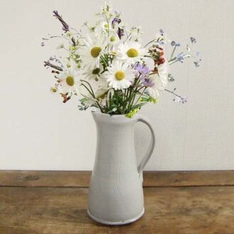 櫛目文ピッチャー（白釉）22㎝／オーダー受付可