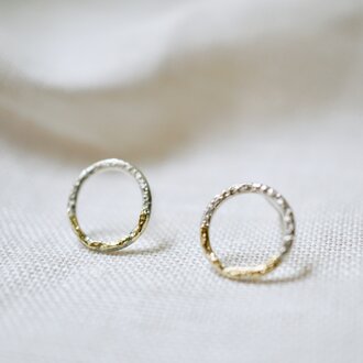 ミルキーウェイサークルピアス ( Milky way circle earrings )