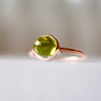 K10[夏摘みオリーブのペリドット]ring