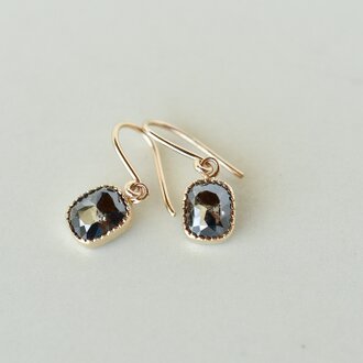 Ombre Diamond Earrings Night Sky