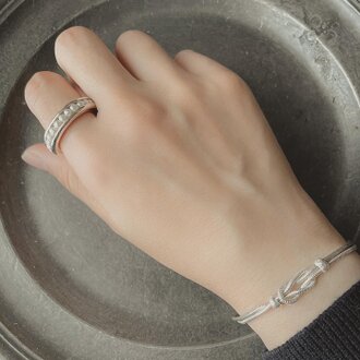 Hold Ring / silver type /white pearl /受注製作