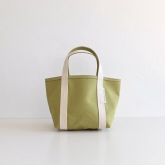 【受注制作】tote bag XS size ピスタチオ（ハリのある帆布）