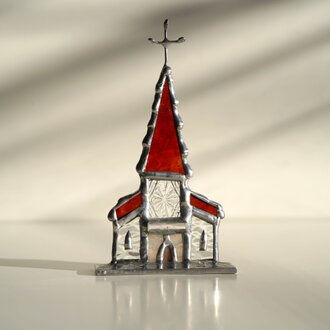 森の教会　雪　赤Ⅶ