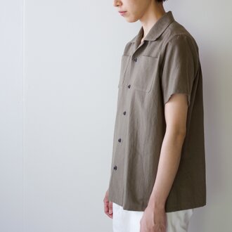 original cotton /open collar shirt