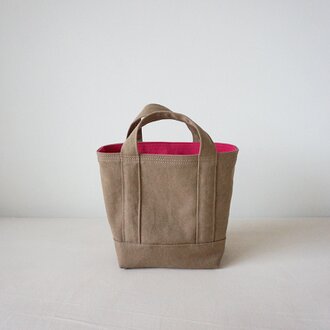 TOTE BAG -bicolor- (S) / grege × pink