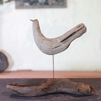 【送料無料】 流木の鳥（L saiz）　３０１