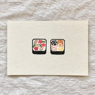 年賀状・おせちポストカード3枚set