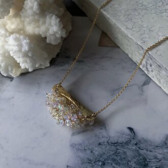 『再販3』【K14gfと真鍮】『実り』オパールのネックレス