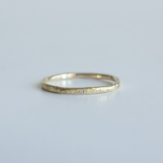 ロック ダイヤモンド リング　diax1　K18