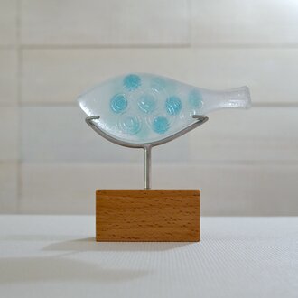 魚のオブジェ［水紋］①