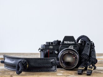 EIGHT KNOT BLACK カメラストラップ[受注生産]の画像
