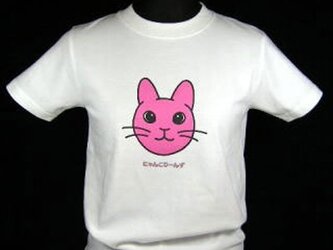★オリジナルデザイン★ピンクのうさぎ猫Tシャツ/新品★の画像