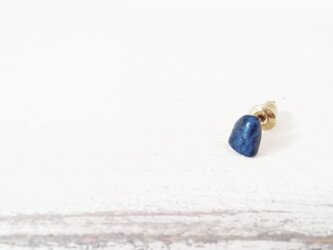 ラピスラズリ一粒ピアス⑥　の画像