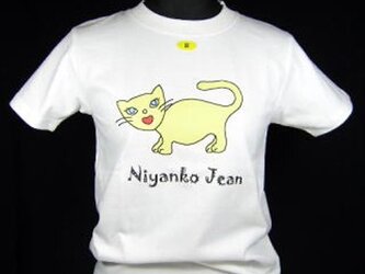 ★★オリジナルデザイン★黄色い猫のTシャツ・新品★★の画像