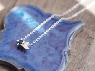 Sapphire 星＆三日月 ネックレス シルバー925の画像