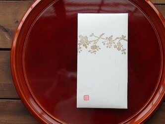 和紙祝儀袋　たとう包み　枝桜　2枚入りの画像