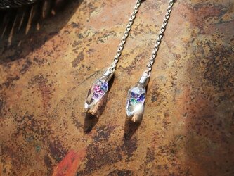 New Silver & Glass クリスタルカット・ロザリオネックレスの画像
