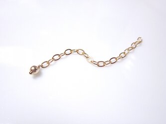 ネックレスアジャスター5cm☆14KGF（付け外しできないタイプ）の画像