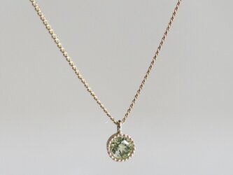 K18 Peridot birthstone necklace [P033K18PE]の画像