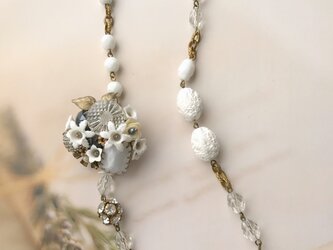 fleur de neige＊雪の花のブローチ＆ネックレスの画像