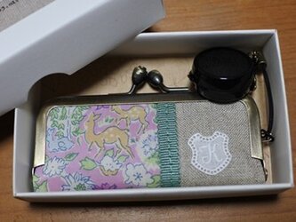 リバティ印鑑ケース（イニシャル・K）の画像