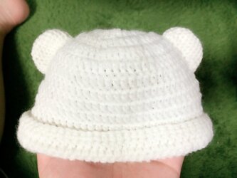 クマ耳帽子★子供用の画像
