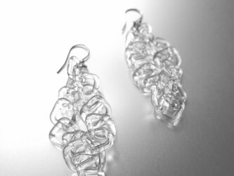 Square double chain Earringの画像