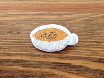 刺繍ブローチ　「オニオンスープ」の画像