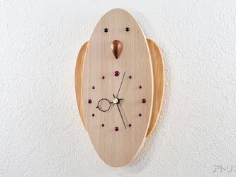 インコの掛け時計【クオーツ時計】の画像