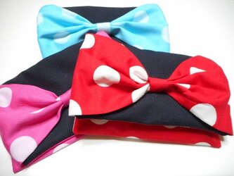 リボンのポケットティッシュ&小物入れの画像