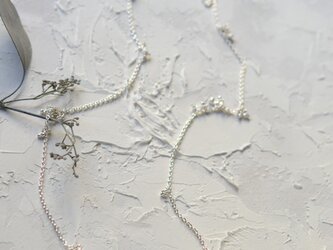 「つぶやき」シルバーネックレスの画像