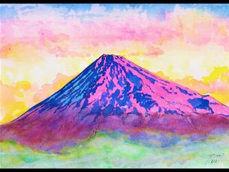 赤富士の画像