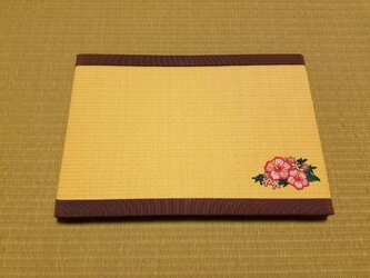 刺繍ミニ畳(ハイビスカス)の画像