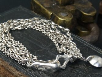 シルバーチェーンブレスレットの画像