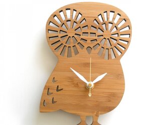 Decoylabの掛け時計　OWL-S フクロウの画像