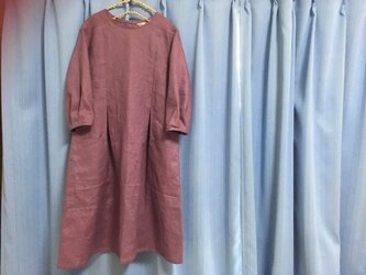 クラシカルワンピ★リネン100％★ライトパープルの画像