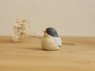 【如月・新作】文鳥 （受注制作）国産ヒノキの木箱入りの画像