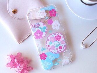iPhoneProMax(Plus)ハードケース【桜と雪輪】の画像
