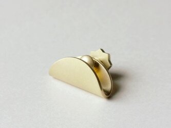 (BRASS) EARLOBE EARRINGの画像