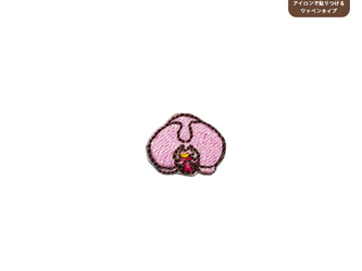 胡蝶蘭のワッペンSS（ピンク）の画像