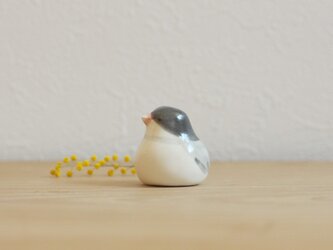 【如月・新作】文鳥 （ツヤ）国産ヒノキの木箱入りの画像