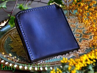 イタリアンバケッタ・エルバマット・L型財布（オリーブ）の画像